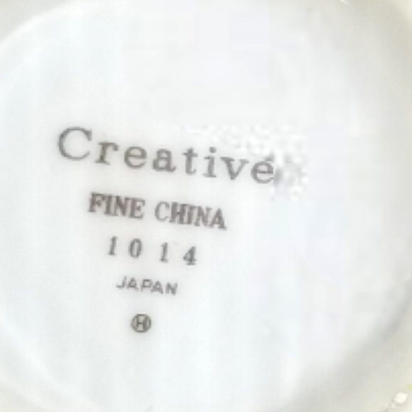 Creative Platinum Starburst Sugar Bowl M.C.M Vintage Tableware Made In Japan - Picture 10 of 11